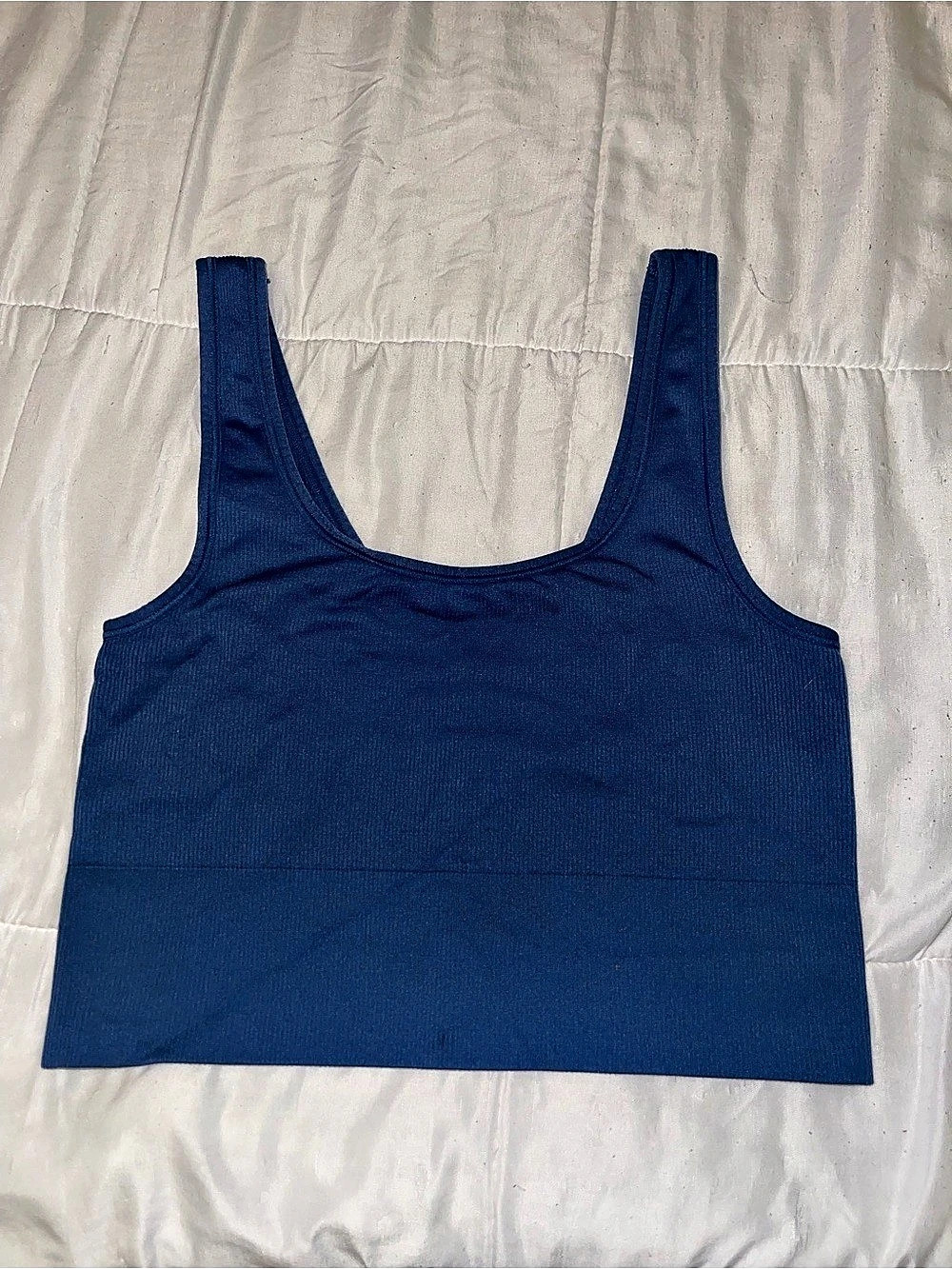Athleta Blue Crop Tank Top Like New